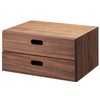MUJI Stacking Chest Width 37 x Depth 28 x Height 18.5 cm Half Drawer 2 Tiers Wal gallery