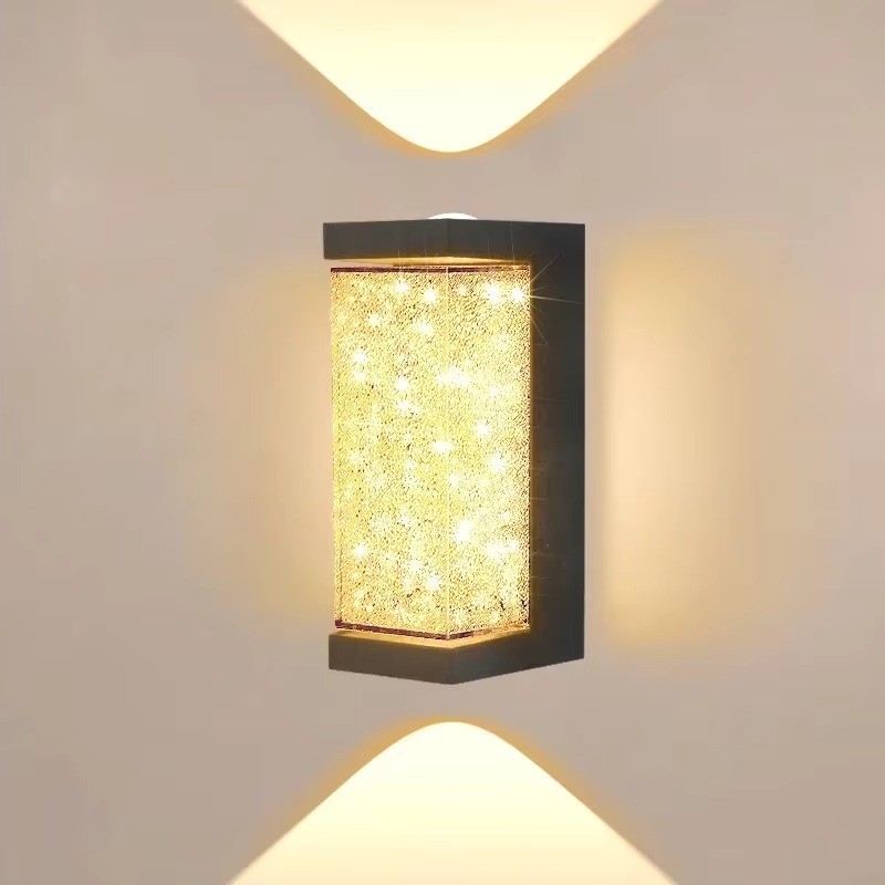 Outdoor Waterproof Transparent LED Crystal Wall Lamp Wall Sconce Light Fixtures gallery