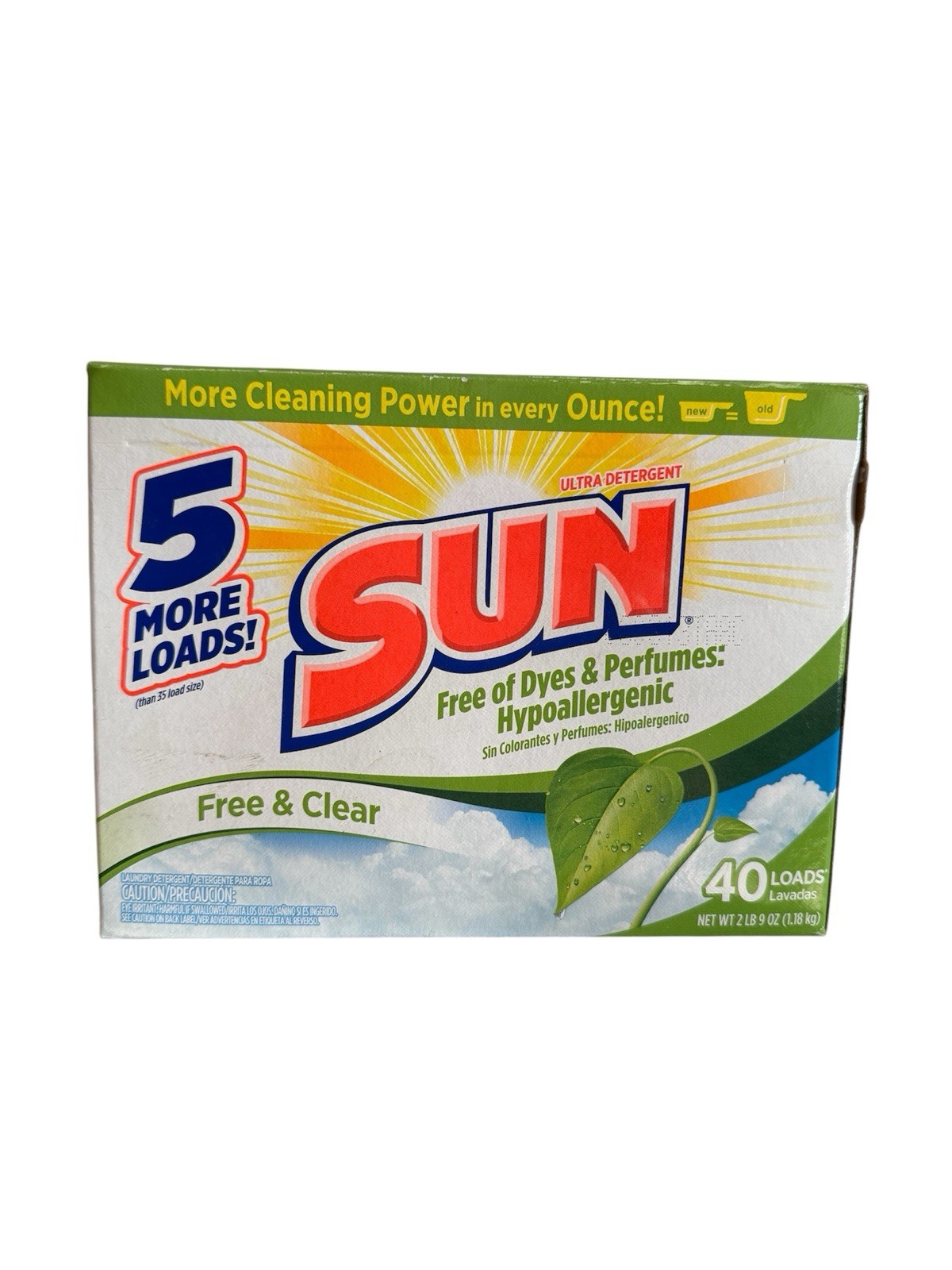 Sun Free & Clear Ultra Laundry Detergent 40 Loads 2LB 9oz NOS gallery
