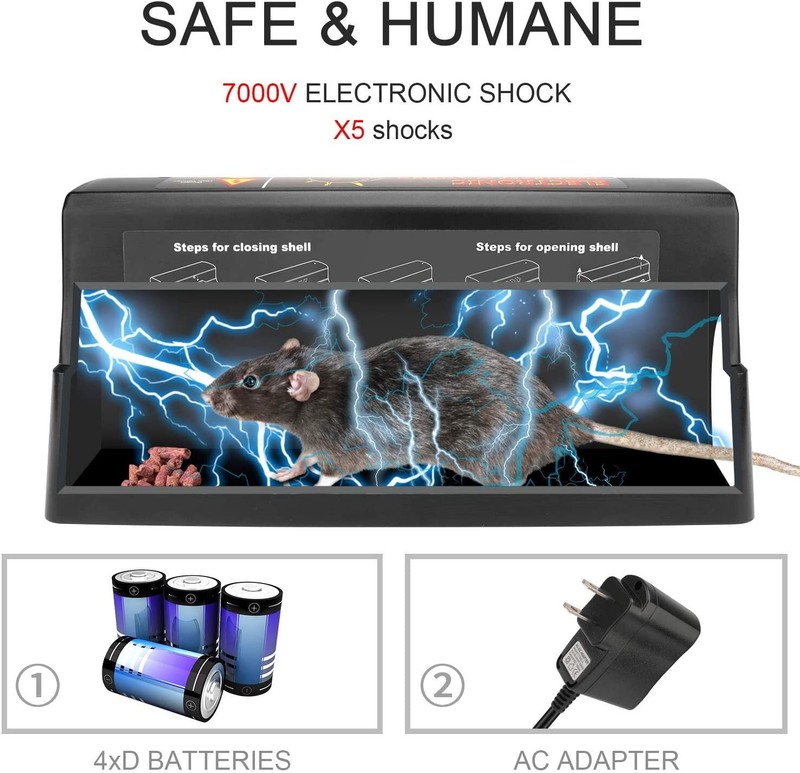 Electronic Mouse Trap Victor Control Rat Killer Pest Electric Rodent Zapper gallery