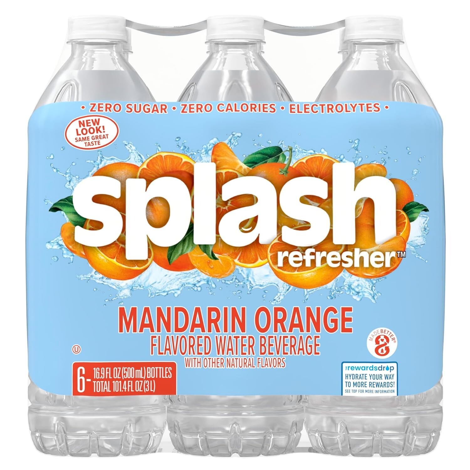 Splash Blast Mandarin Orange Flavored Water, 16.9 Fl Oz, Pack of 6 gallery