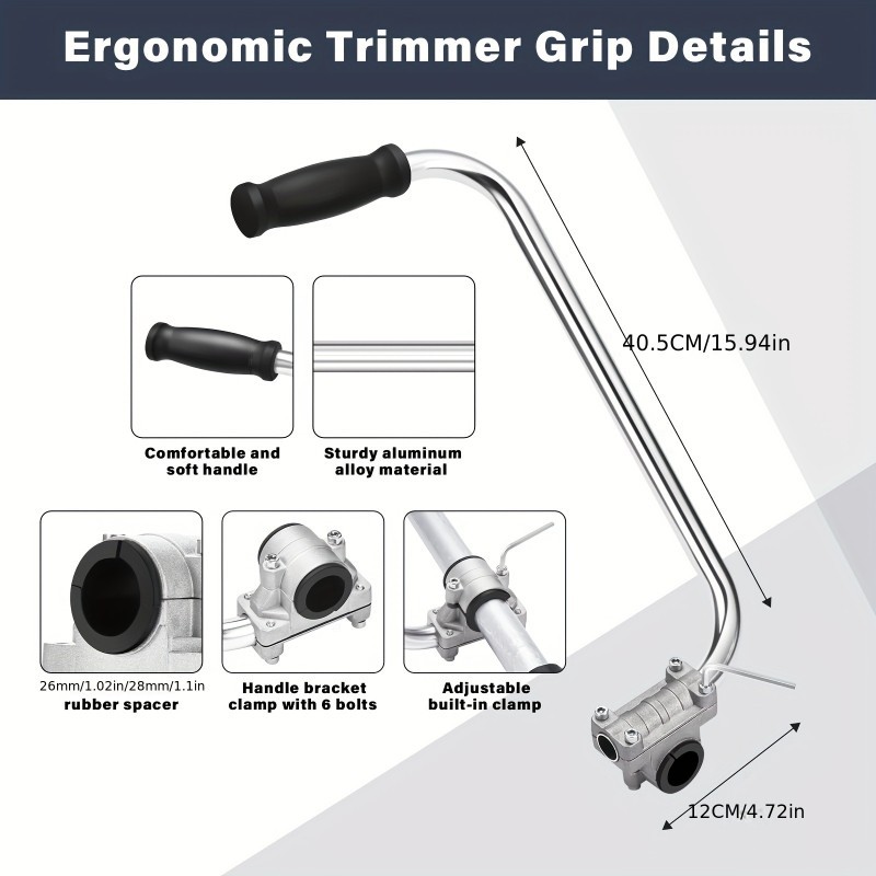 Ergonomic Trimmer Grip String Trimmers Handle Weed Eater Handle Extension Tools gallery