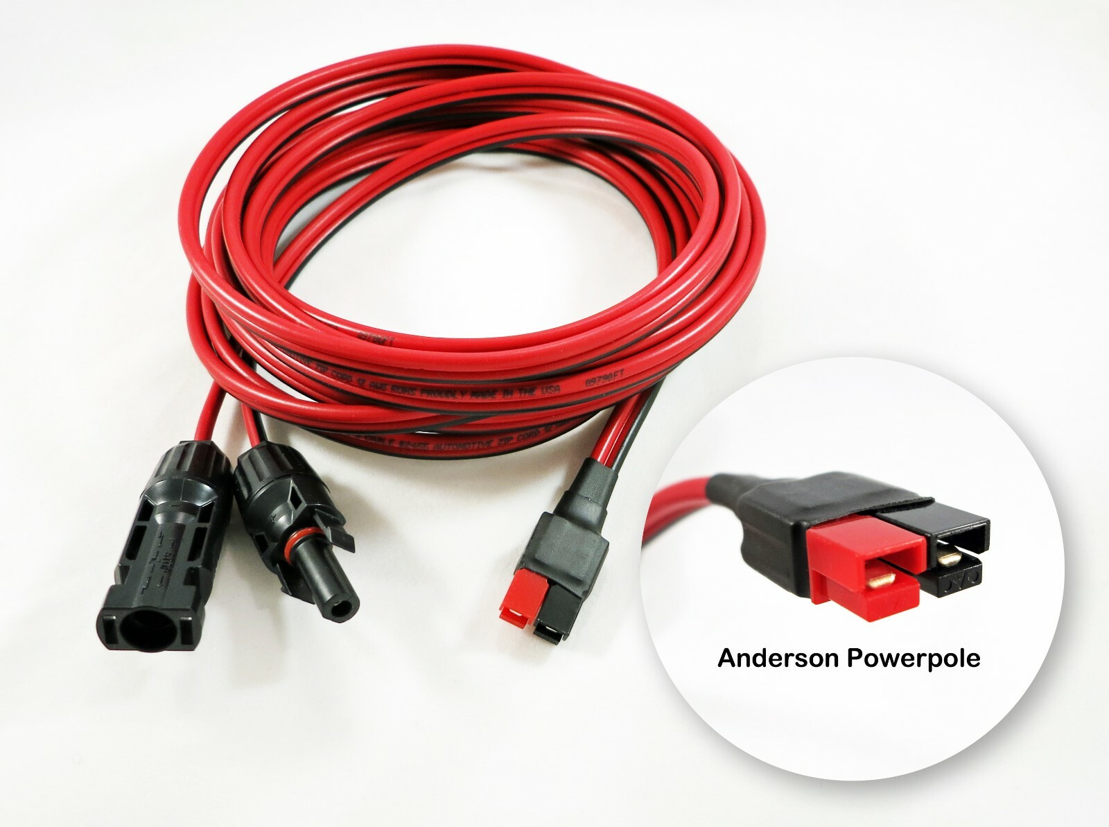 15' feet Solar Charging Cable fits ANDERSON POWERPOLE, JACKERY, 500 Watts gallery