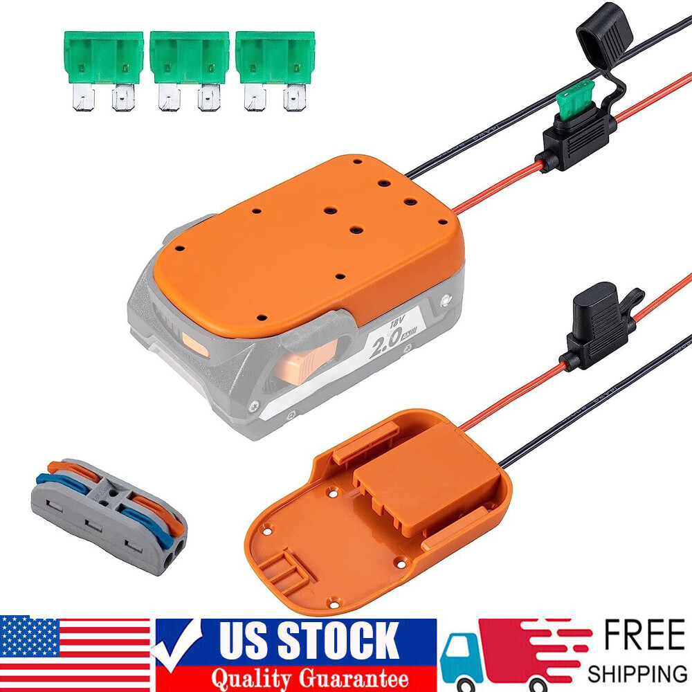 Power Wheels Adapter for Ridgid Battery 18V AEG Li-Ion Dock Power Connection USA gallery