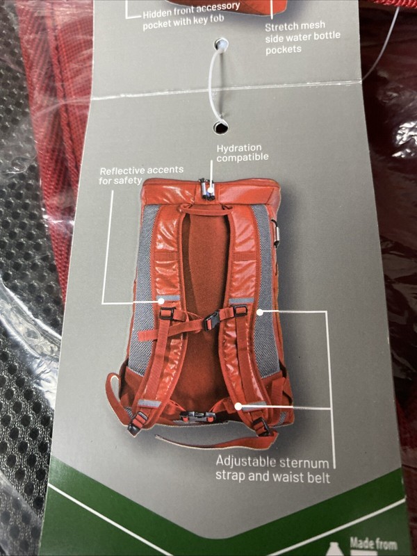 Timber Ridge Xplorer 25L Hiking Pack, Red 4