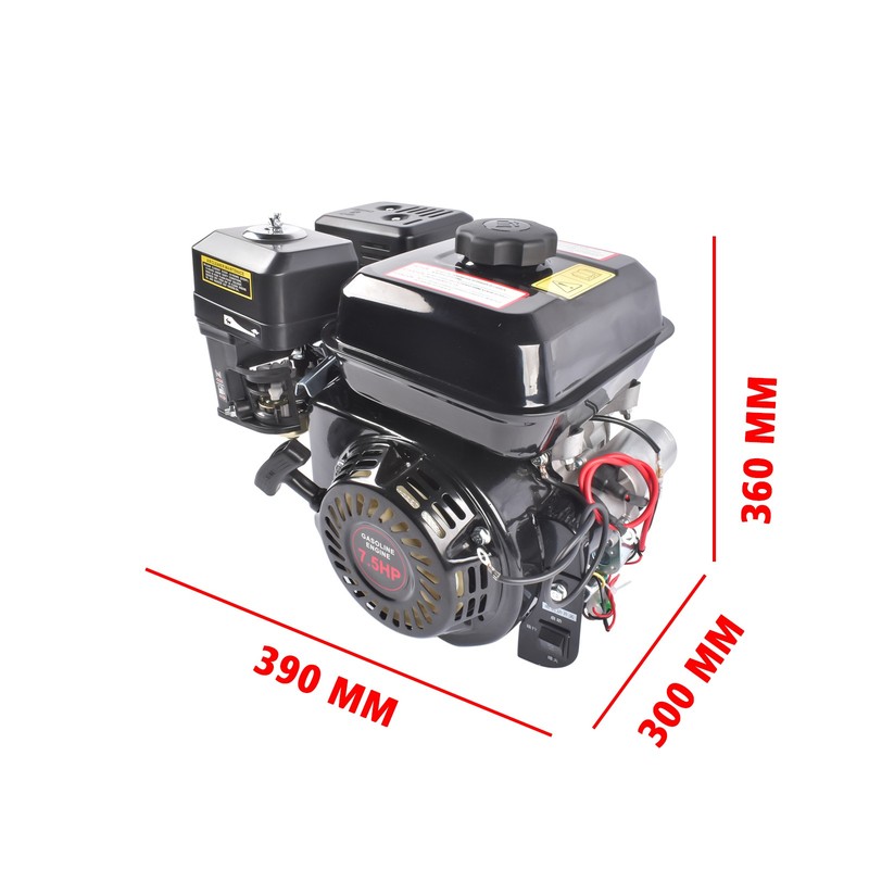 Electric Start Horizontal Engine 4-Stroke 7.5HP 212CC Go Kart Gas Engine Motor gallery