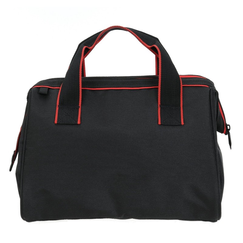 Hyper Tough 12-inch Polyester Tool Bag, with Full-Length Zipper and Double Strap gallery