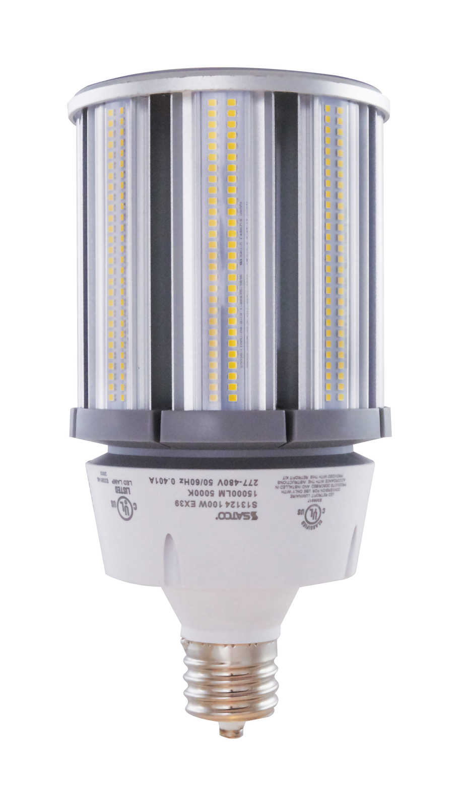 Satco S13124 LED HID Replacement Corncob 100W 277-480V Mogul Screw EX39 5000K gallery