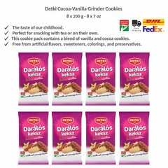 Detki Nostalgic Cocoa-Vanilla Grinder Cookies Classic Tea Cake 200g x 8
