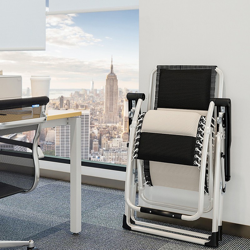 NAIZEA Adults Foldable Zero Gravity Chair Reclining Lounge Chairs w/Headrest gallery