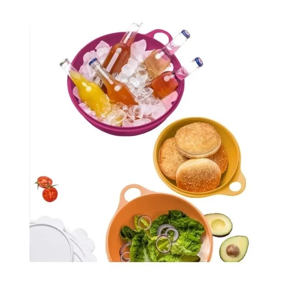 Tupperware Thatsa Bowl Set 3Pc Leak Proof Nestable Dishwasher Safe Nestable gallery