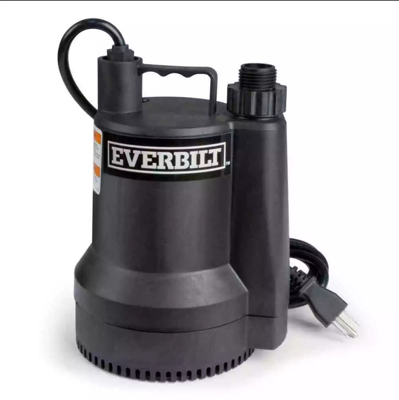 Everbilt 1/6 HP Plastic Submersible Utility Pump NEW OPEN BOX gallery
