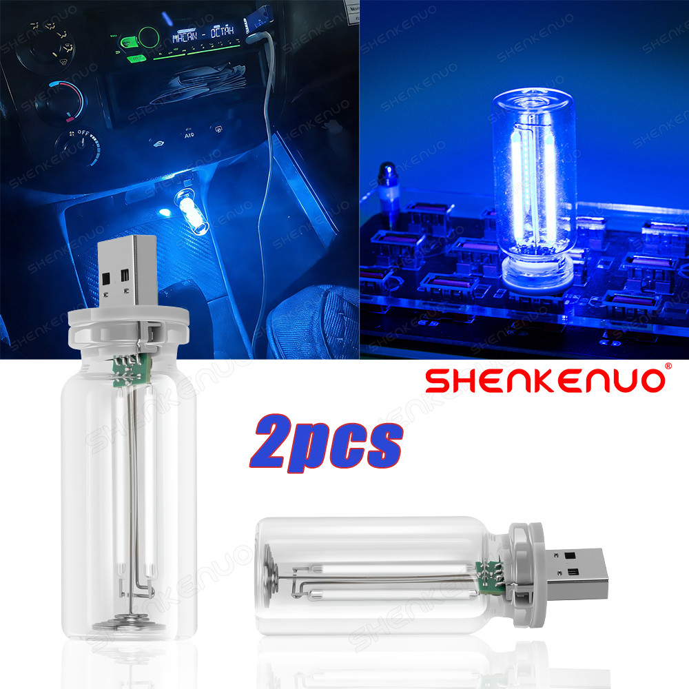 2PCS USB Powered LED Mood Light for Car Interior Stepless Dimming Night Lamp gallery