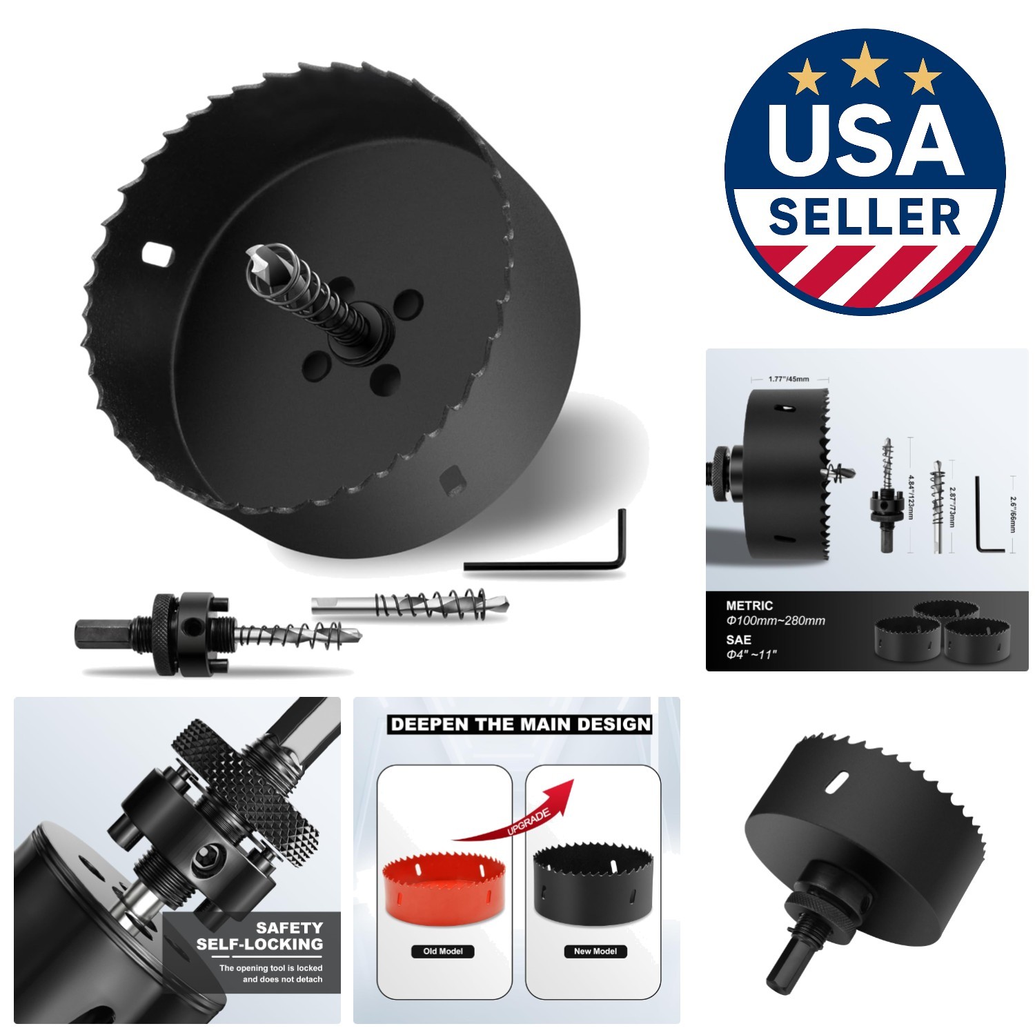 Durable Bi-Metal Hole Cutter Drill Bit Set for Engineered Wood & Metal gallery