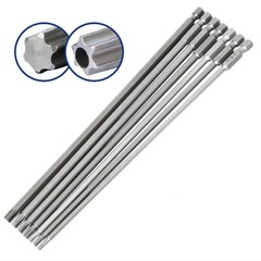 65-200mm Extra Long Torx Hollow/Solid Magnetic Drill Bit 1/4″ Hex Shank Security