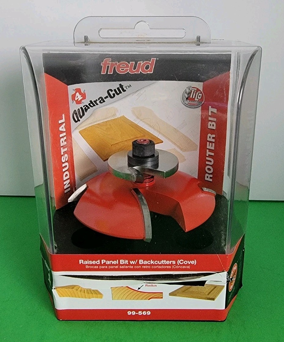 Freud 3-1/2" Raised Panel Router Bit With Backcutters - 1/2" Shank - 99-569 gallery