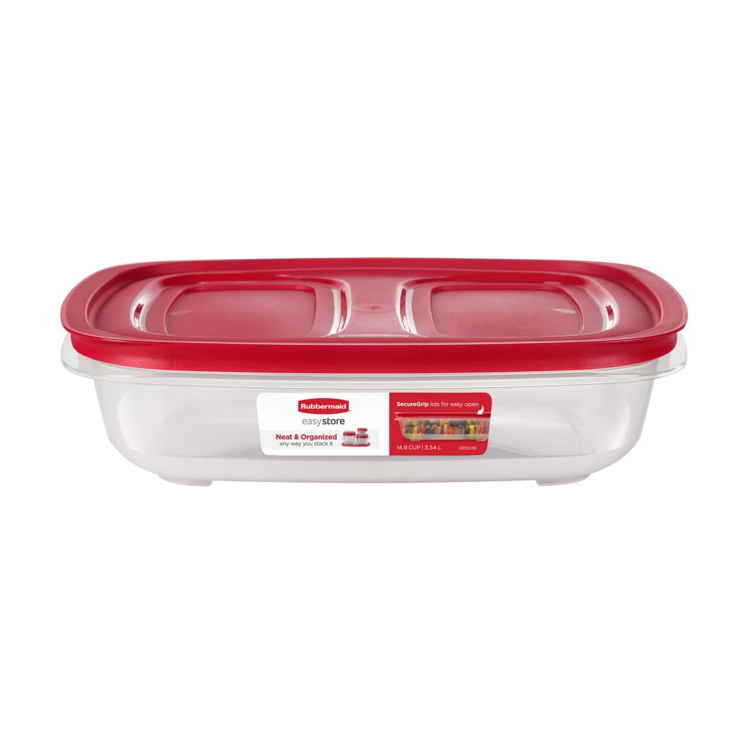 Rubbermaid 14.99-Cup Easystore Rectangle Container, Food Storage Container, Food gallery
