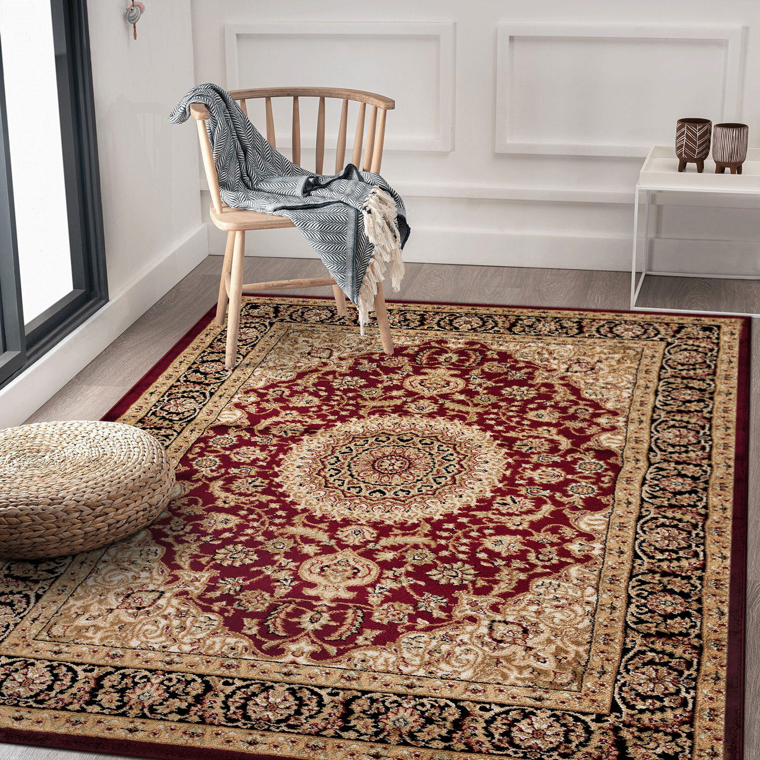 Traditional Oriental Medallion Area Rug Turkish Style Carpet Runner Mat AllSizes gallery