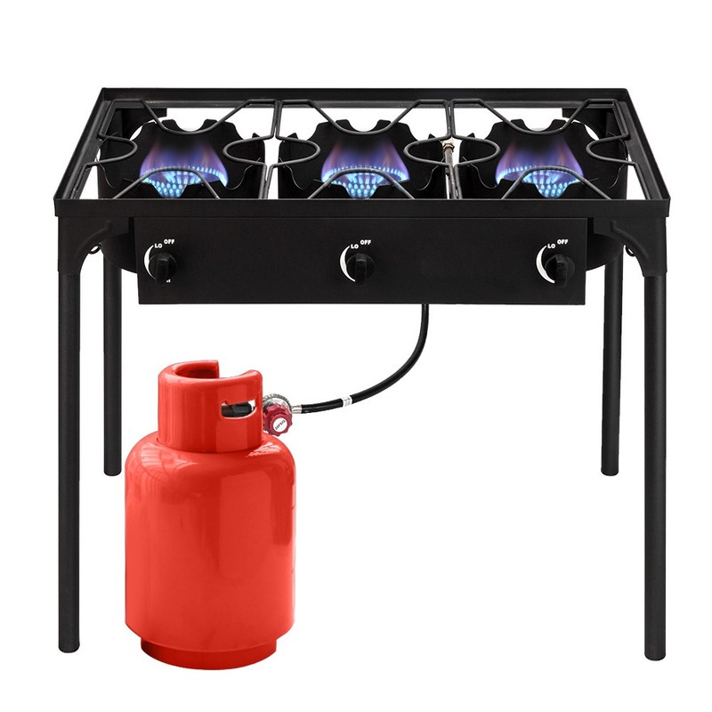 Dependable Performance Portable 3 Burner Gas Cooker Outdoor Camp Stove gallery