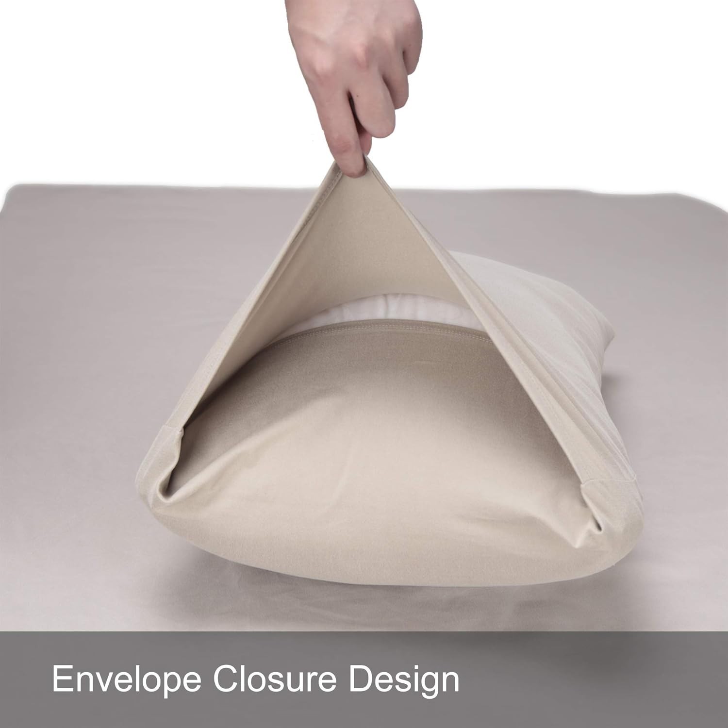 2-Pack Stretch Pillow Cases - Jersey Knit & Ultra Soft Envelope Closure gallery