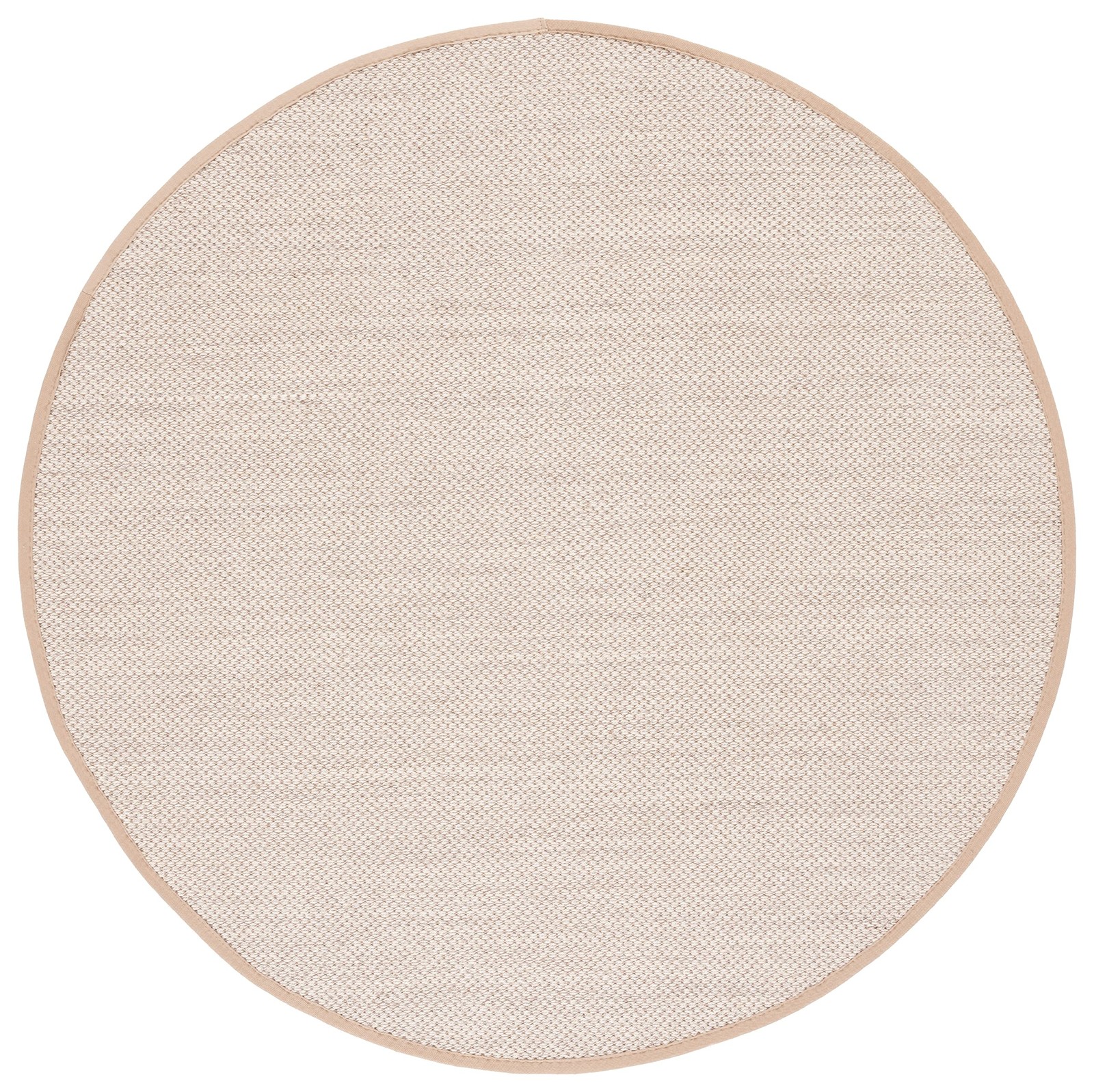 Area Rug 8' Round - Natural Fiber Collection - Marble & Linen Color, Sisal, W... gallery