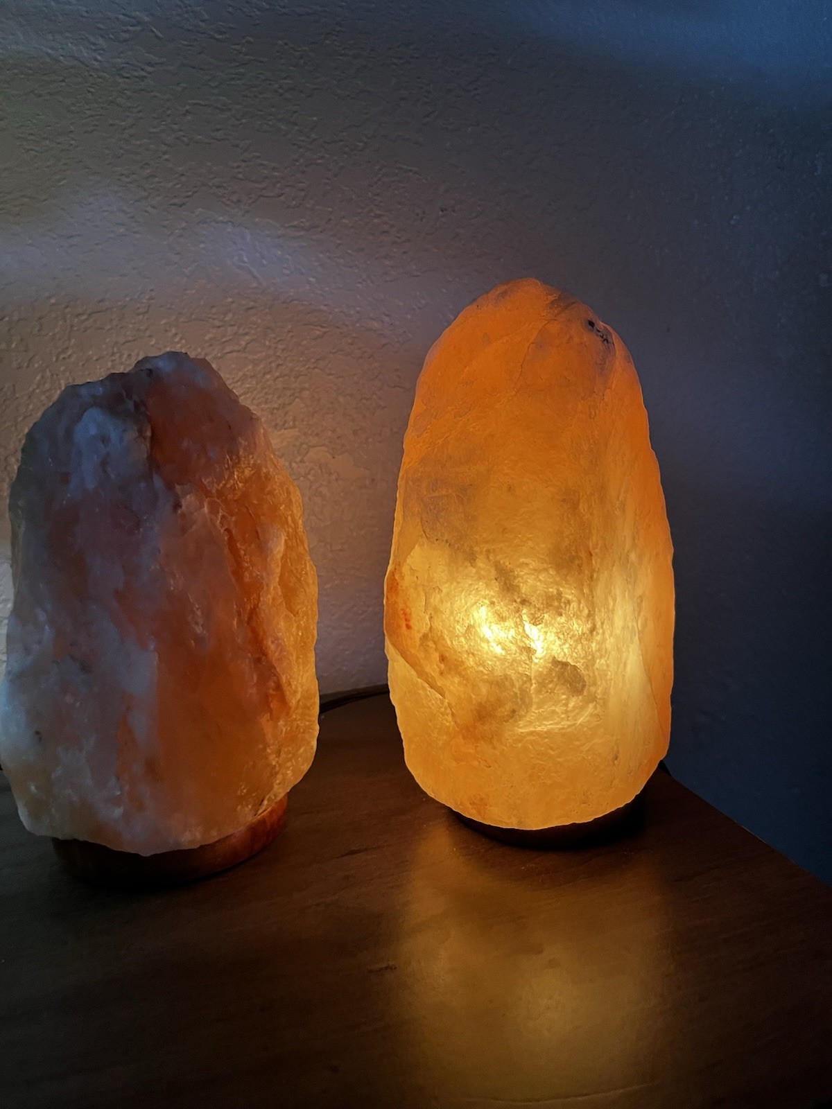 Two 8.32 in. Ionic Natural Crystal Salt Lamp, 5-7 lbs. gallery