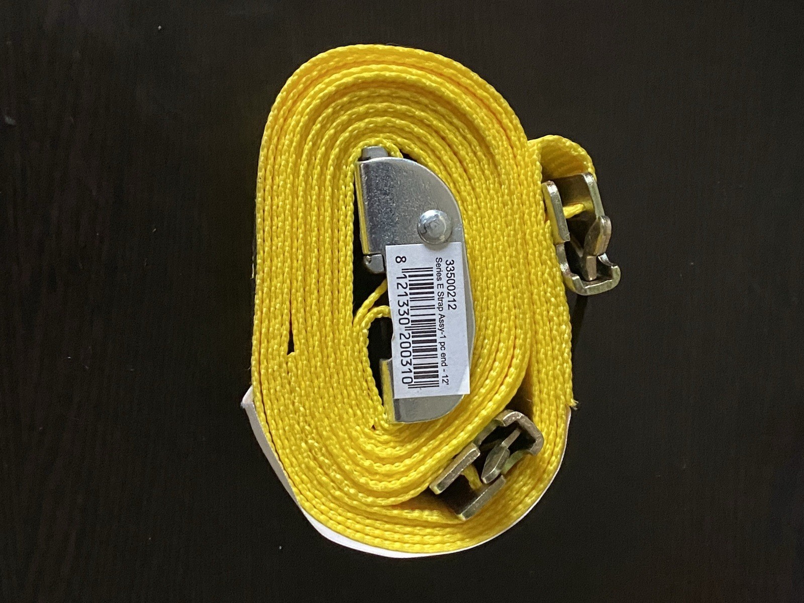 DOLECO " X 30' YELLOW RATCHET STRAP Ratchet Straps Heavy Duty, Buffers 833LBS gallery