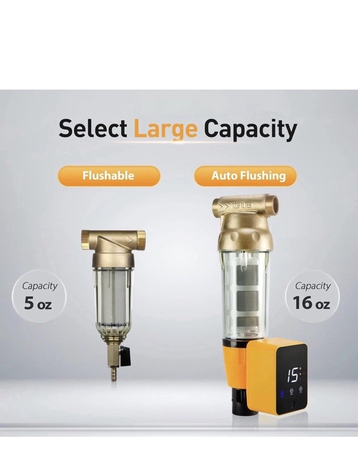 iSpring WSP50ARB Spin Down Sediment Water Filter,Auto Flushing Module,Pre filter gallery