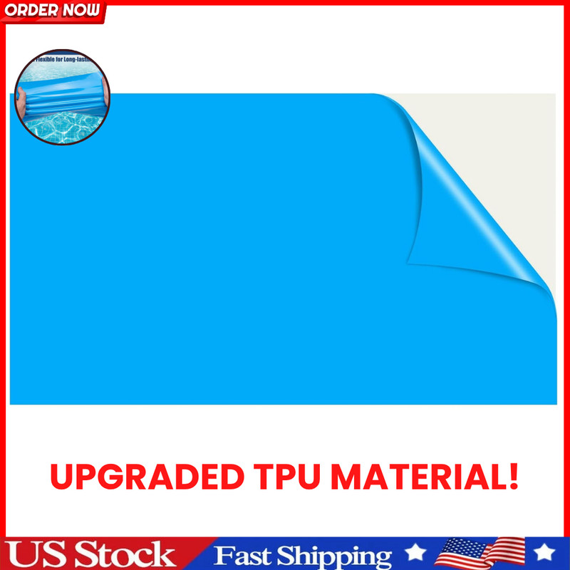 Extra Large Pool Liner Repair Patch 4X2.8Ft Self-Adhesive Vinyl Pool Patch Repai gallery