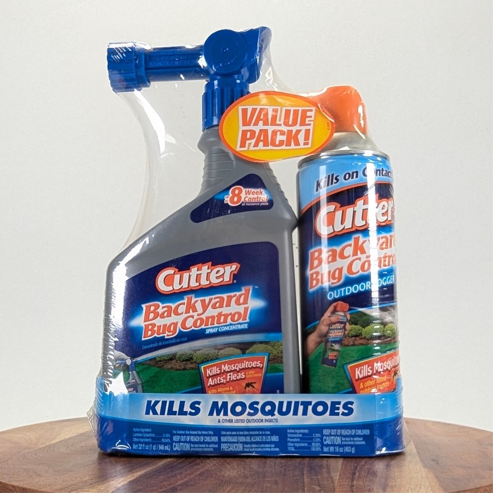 Cutter Backyard Bug Control Spray Concentrate Fleas Mosquito Repellent 32 fl oz