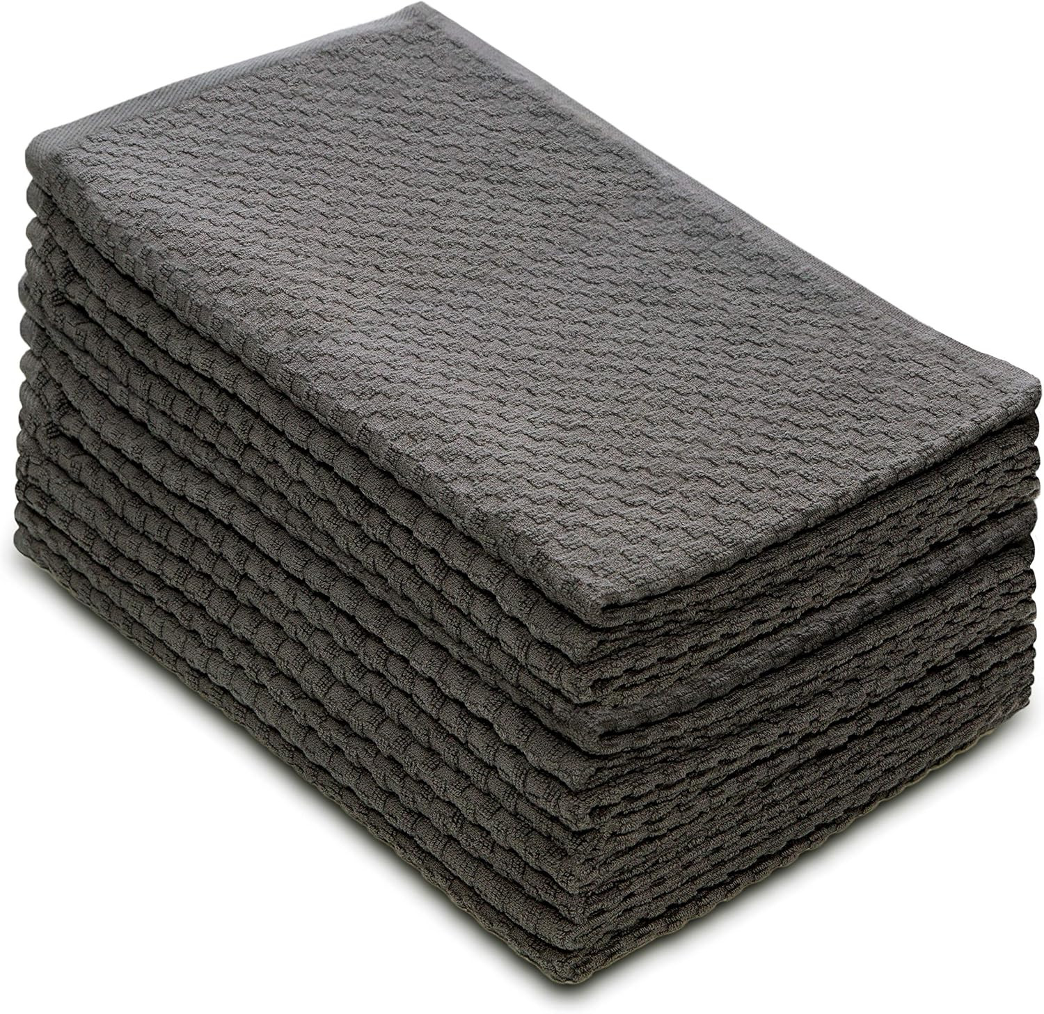 COTTON CRAFT Amazing Kitchen Towels - Set of 12 Terry Towel - 100% Cotton Euro C gallery