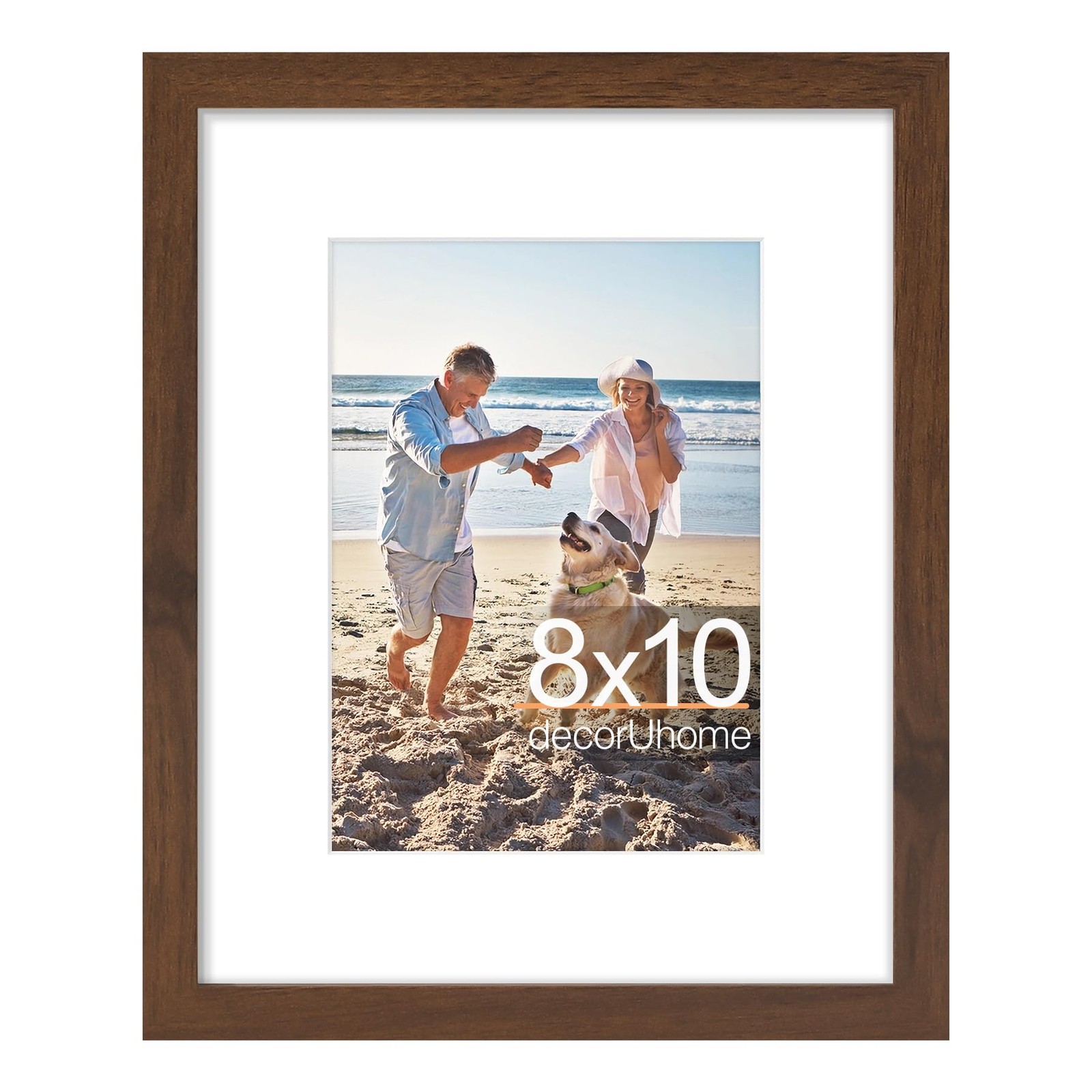 8x10 Picture Frame, Display Pictures 5x7 with Mat or 8x10 without Mat, Wall &... gallery