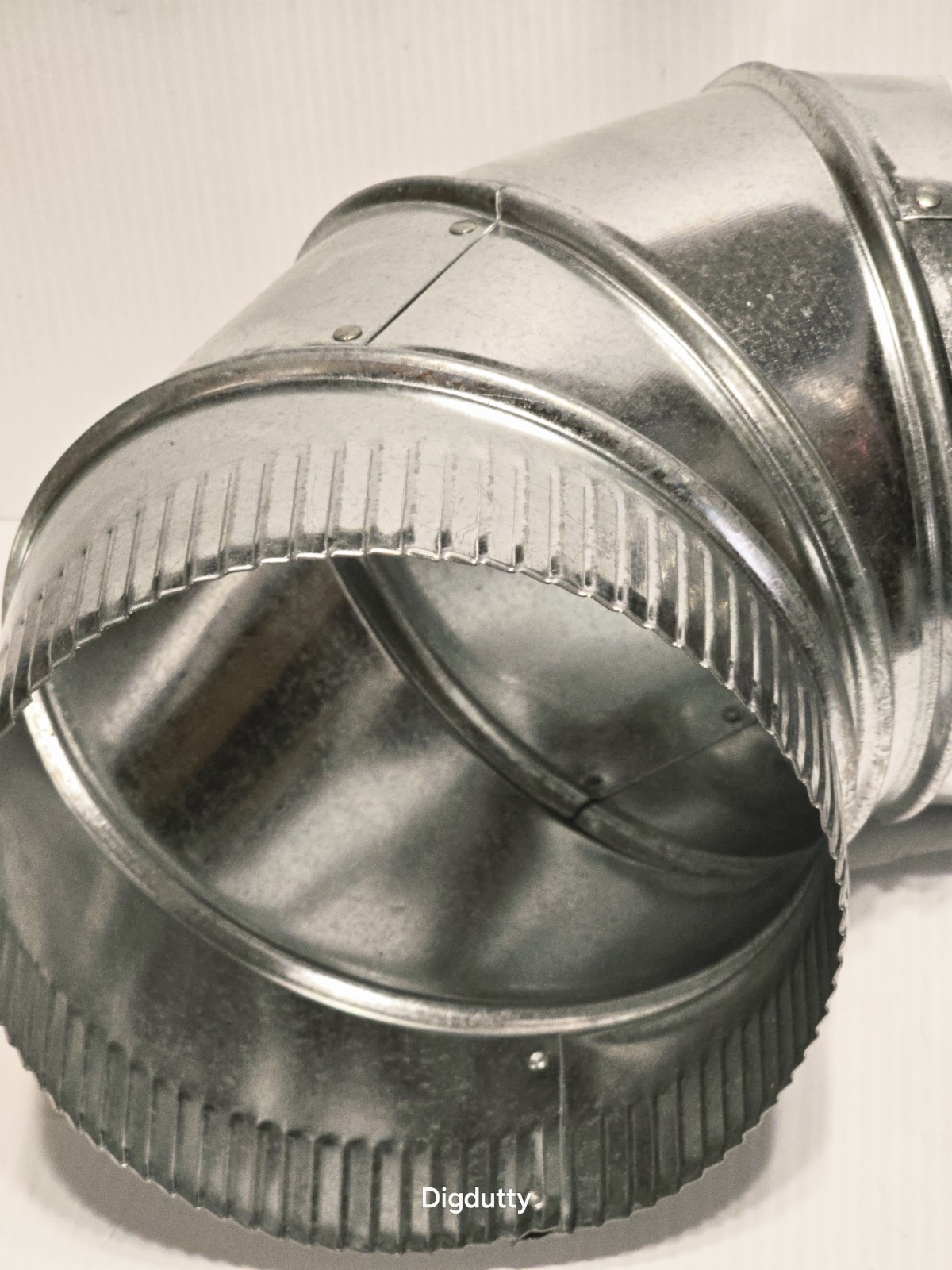 Imperial 30 Ga. 7 In. Galvanized Adjustable Stove Furnace Pipe Elbow GV1329-C gallery