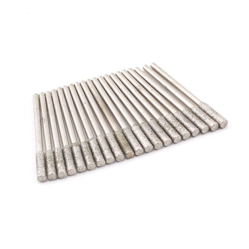 30Pcs 3mm 1/8" inch Diamond Drill Bits Carving Burr Ginding for Jewelry Making gallery