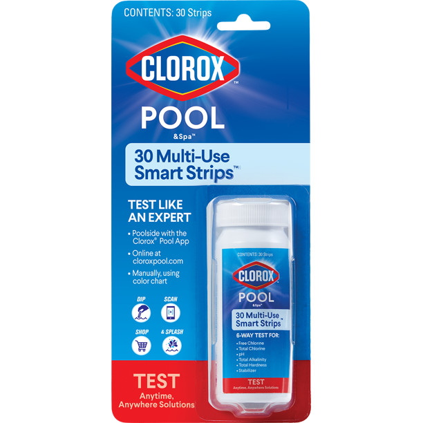 30 Clorox Multi-Use Smart Strips™ for Testing Pool & Spa Water - NEW gallery