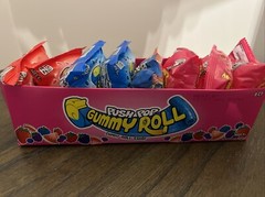 New Push Pop Assorted Fruit Flavored Gummy Roll Candy Variety Pack Size 8-1.4 oz