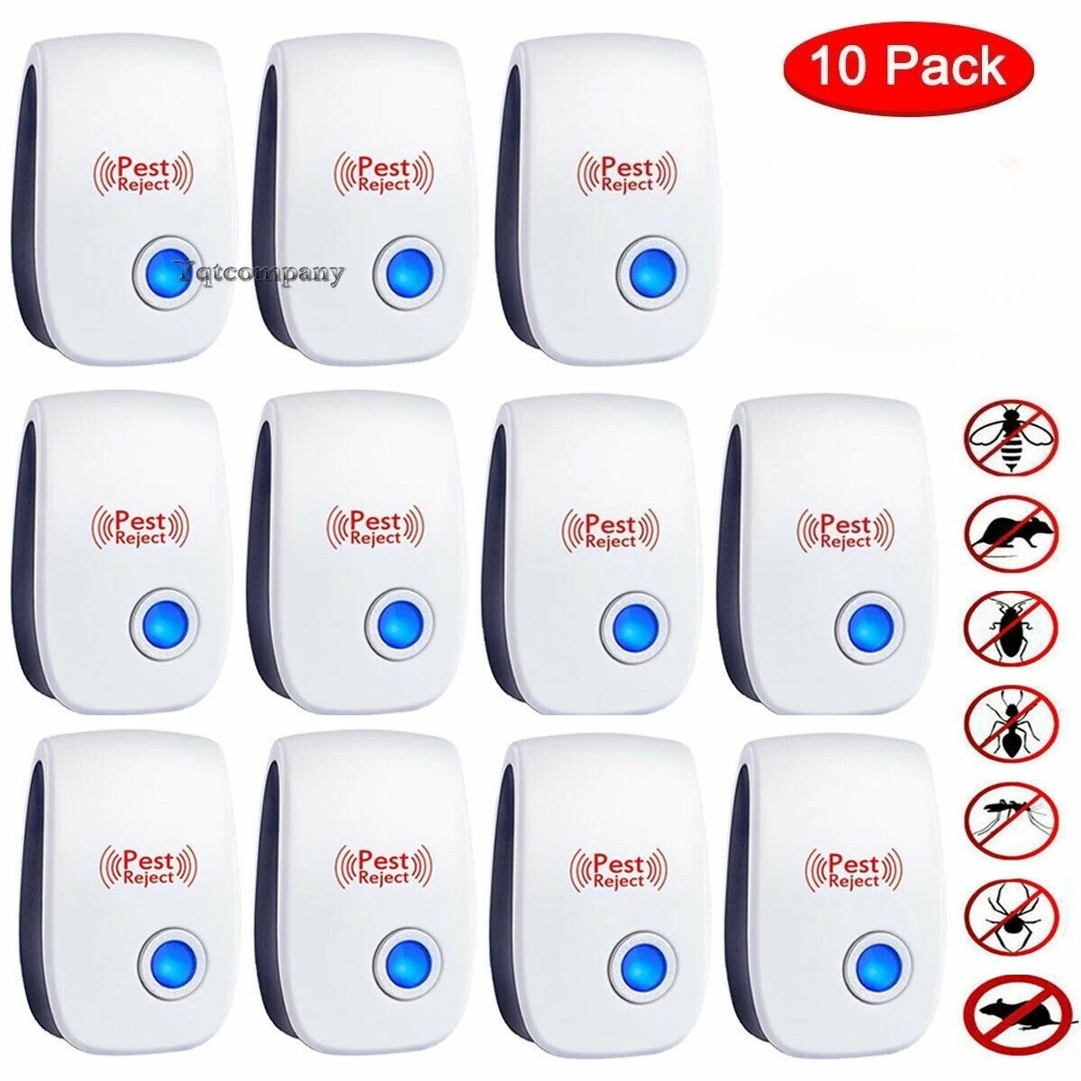 10PACK Ultrasonic Pest Repeller Control Electronic Repellent Mice Bug Rat Reject gallery