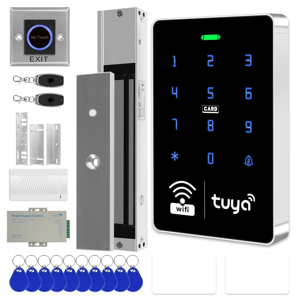 XYBkey WiFi TUYA Complete Security Access System Kit with Waterproof White