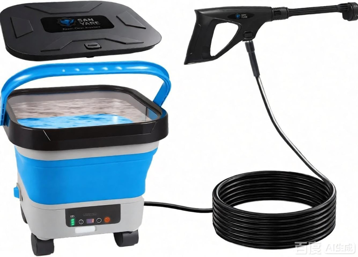 Cordless Portable Pressure Washer, 1200 PSI, 6 Nozzles, 3.4 Gallon Tank gallery