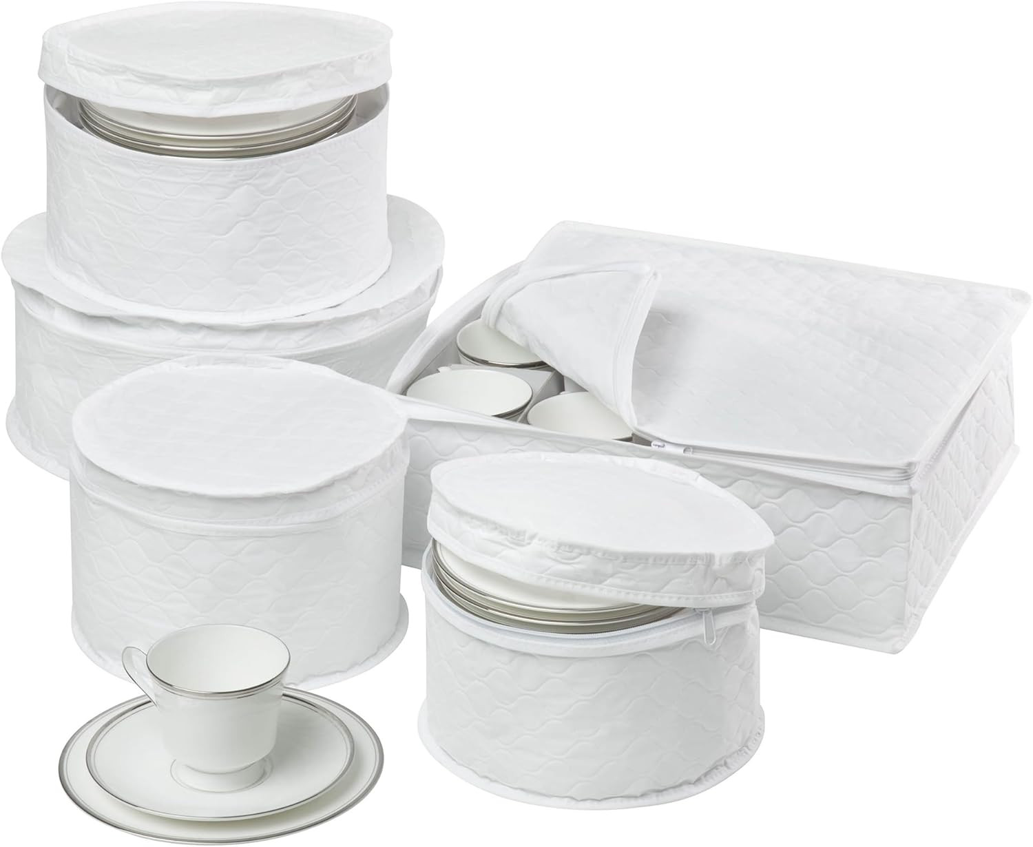 Dinnerware Storage Containers Set, Perfect for Dish Storage, China Storage, and gallery