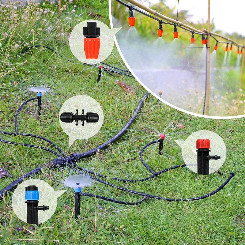 Drip Irrigation System Garden Plant Self Watering Hose Micro Sprinkler Kit gallery