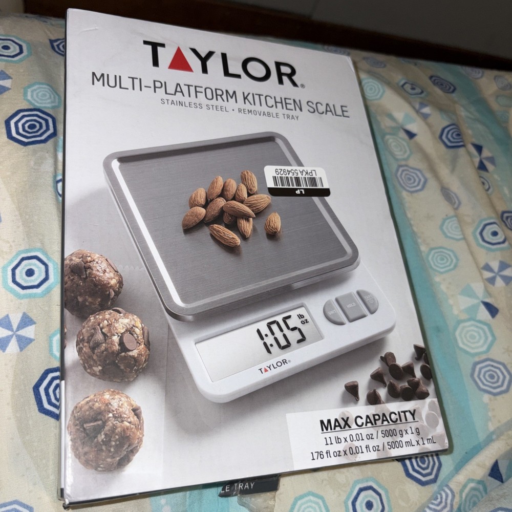 Taylor Multi-Platform Kitchen Scale Up To 11 Pounds Max Stainless Steel 5270842