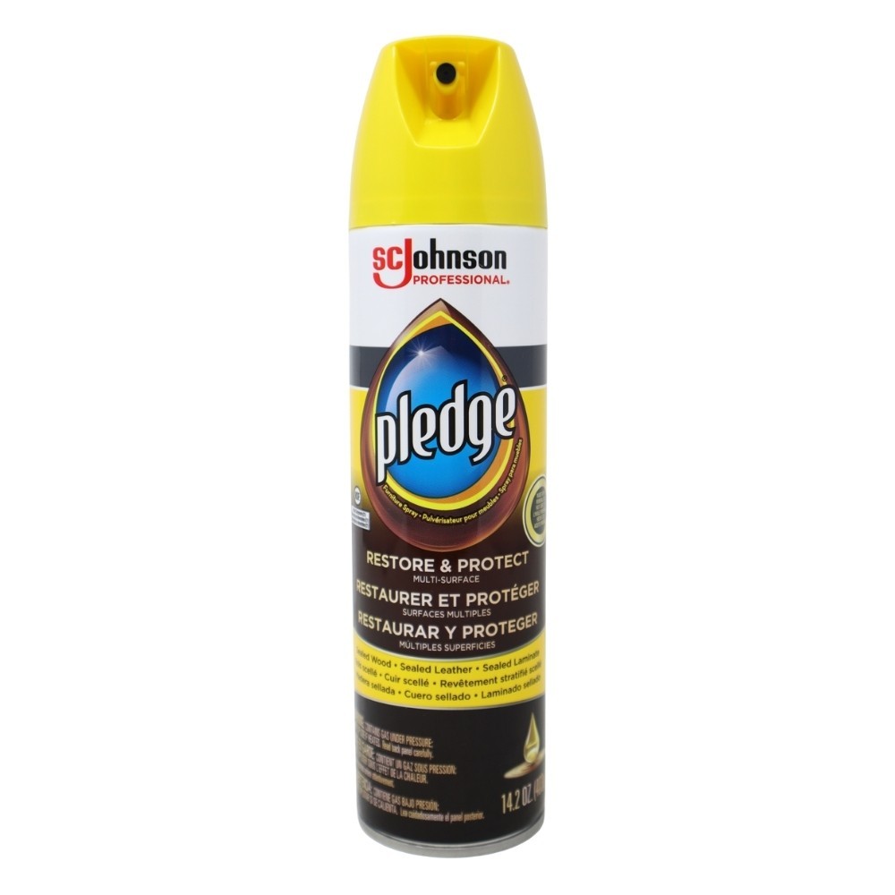 SC Johnson Professional Pledge Restore & Protect Furniture Spray, 14.2 Oz gallery