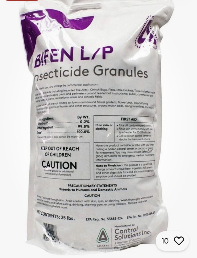 Control Solutions Bifen L/P Granules 25 lb Lawn Insecticide Ant Flea