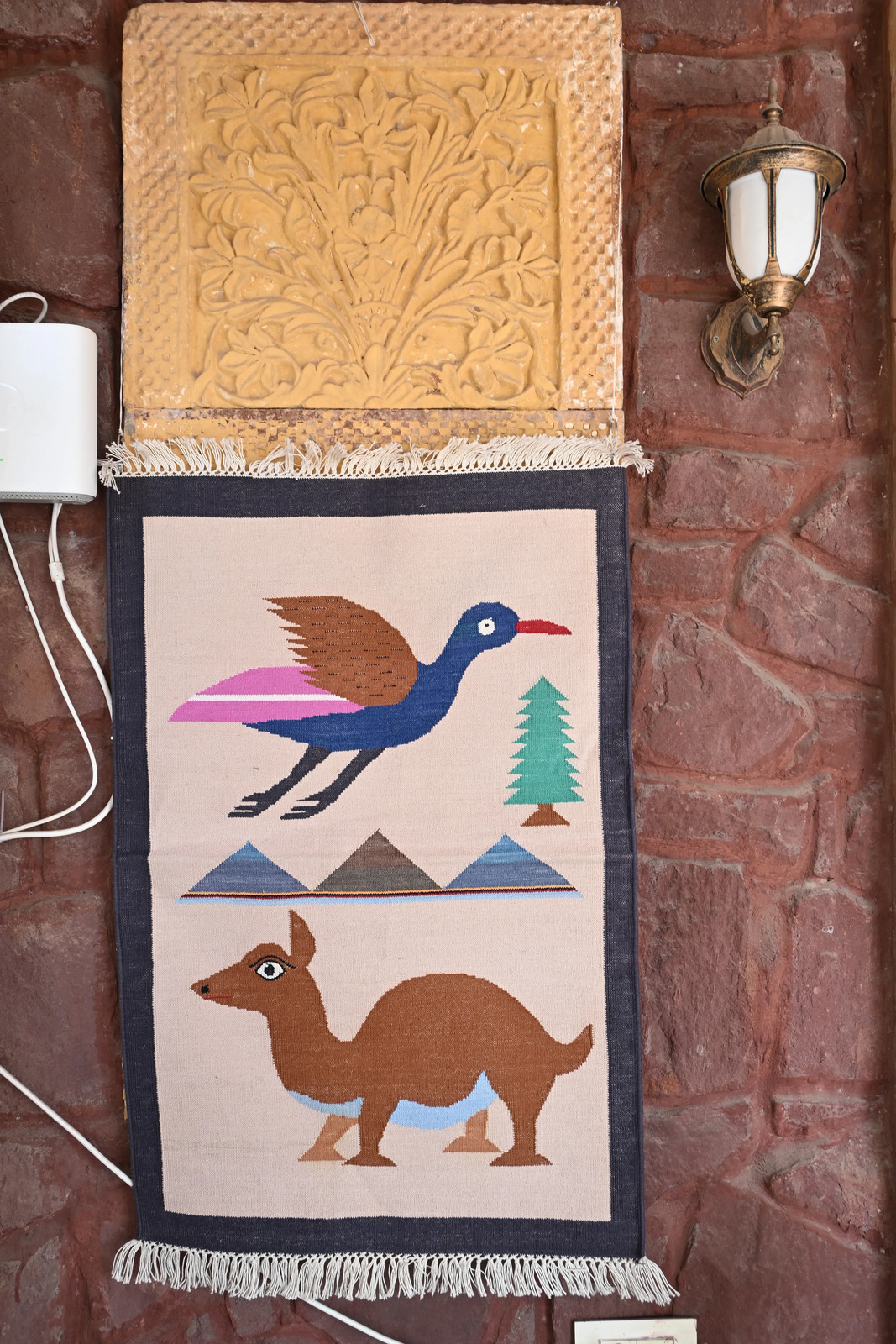 Rugmoda Cotton Animal Rug 2x3 ft Multicolor Kids Room Entryway Handmade Durry gallery