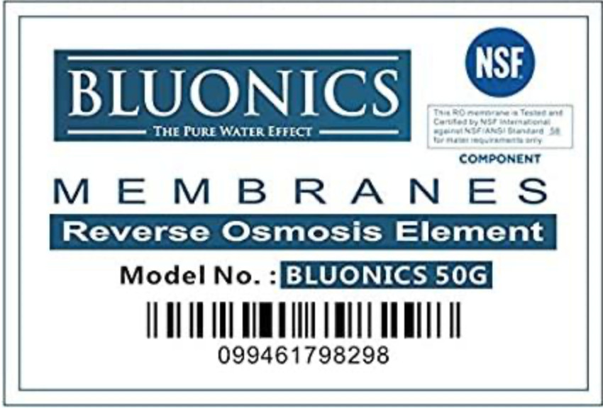 BLUONICS 5 Stage Reverse Osmosis Drinking Water System RO Home Purifier (50GPD) gallery