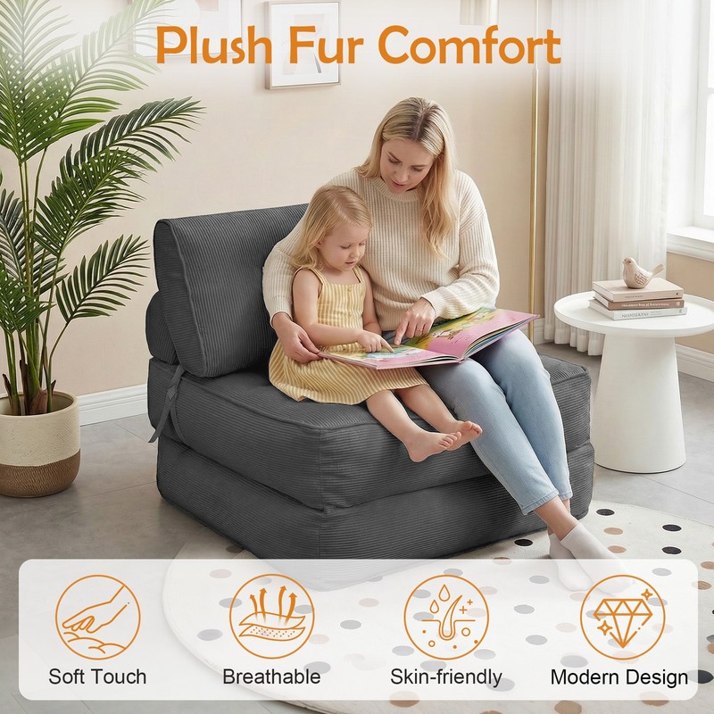 Single Folding Sofa Bed, Convertible Sleeper Chair Bed Couches Compressed Sofa gallery