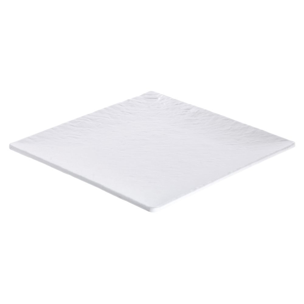 HUBERT® White Textured Tray - 9 9/10" L x 9 9/10" W gallery