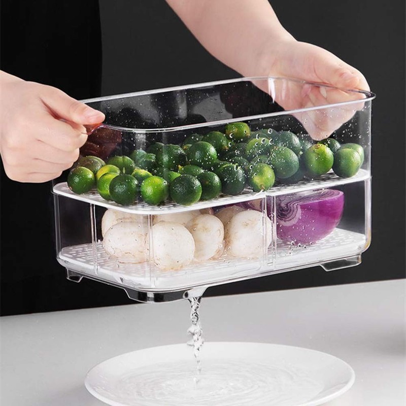 SANNO Vegetable Fruit Storage Containers, Food Storage Containers Fridge Prod... gallery