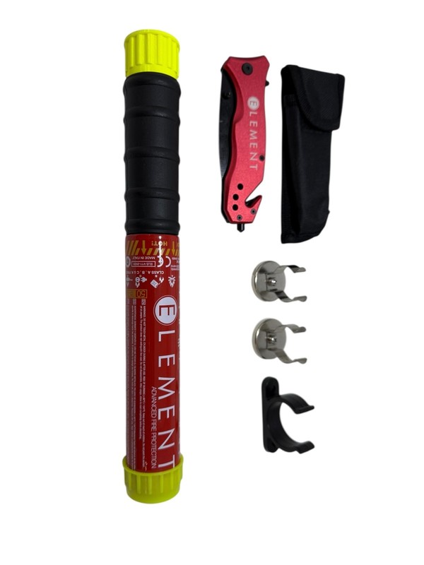 ELEMENT E50 Fire Extinguisher 40050, 50 sec Free Magnet Mounts+ Safety Tool gallery